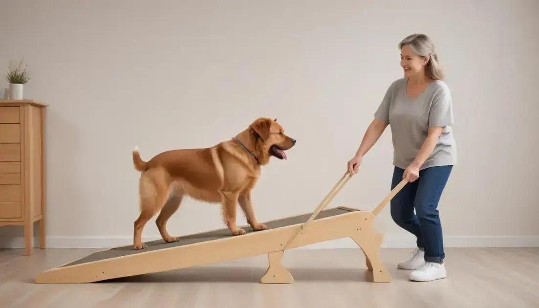 adaptação dos pets às rampas e escadas