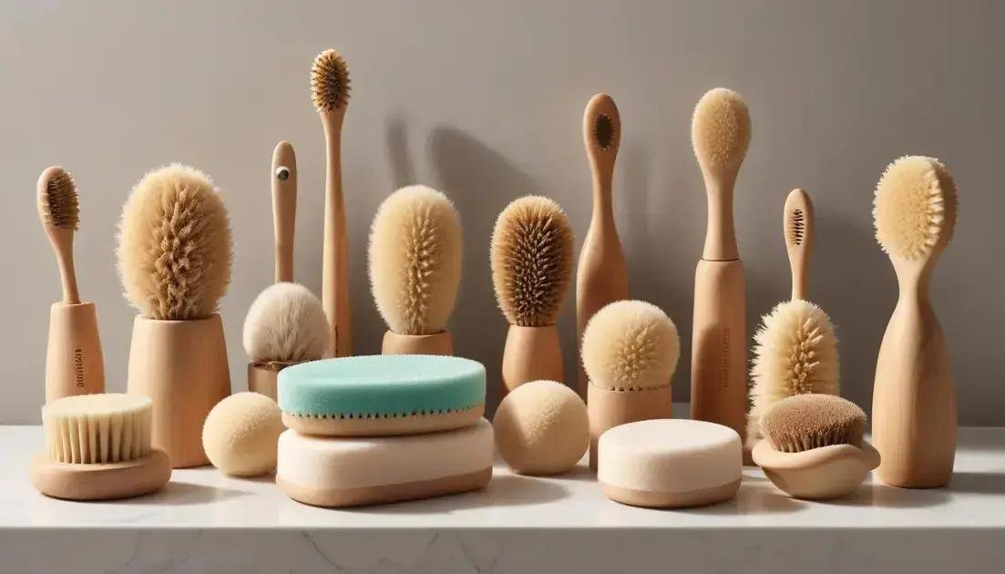 como escolher escovas de banho e esponjas ideais