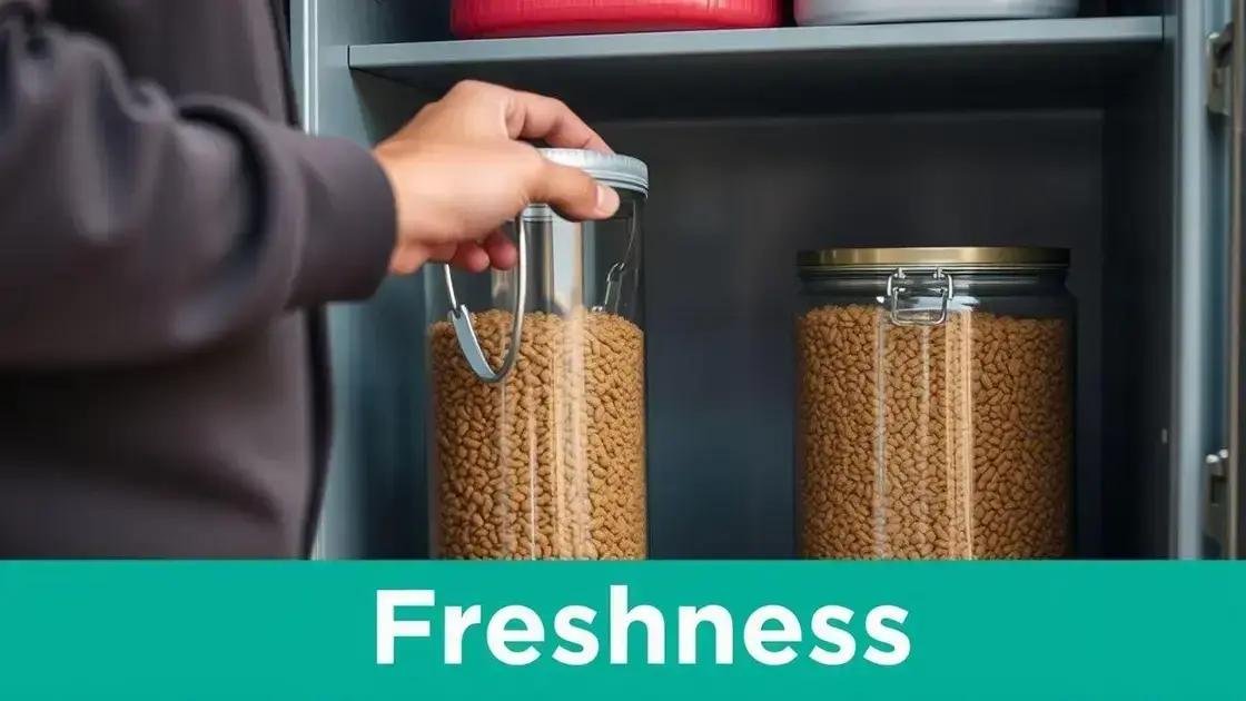 Dicas para manter a ração fresca e livre de umidade