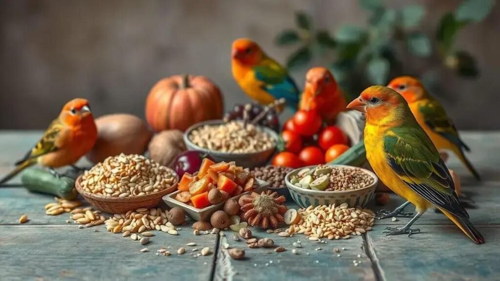 Como montar uma dieta balanceada para aves e garantir a saúde delas