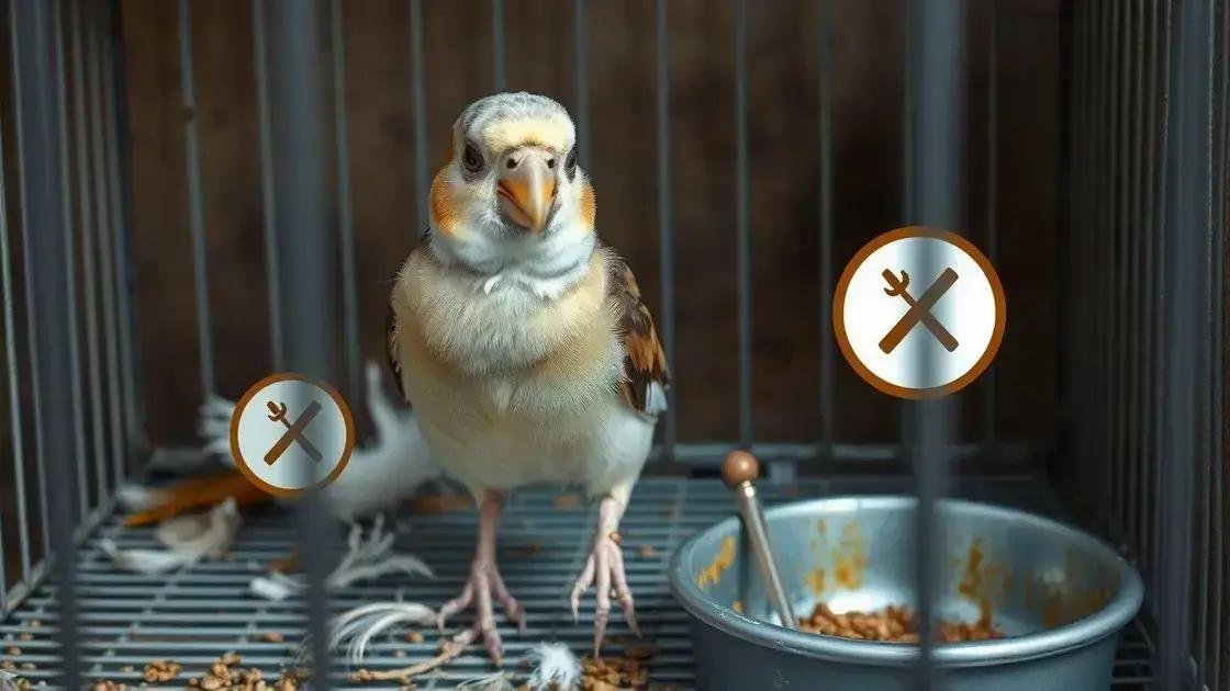 Como identificar sinais de estresse nas aves