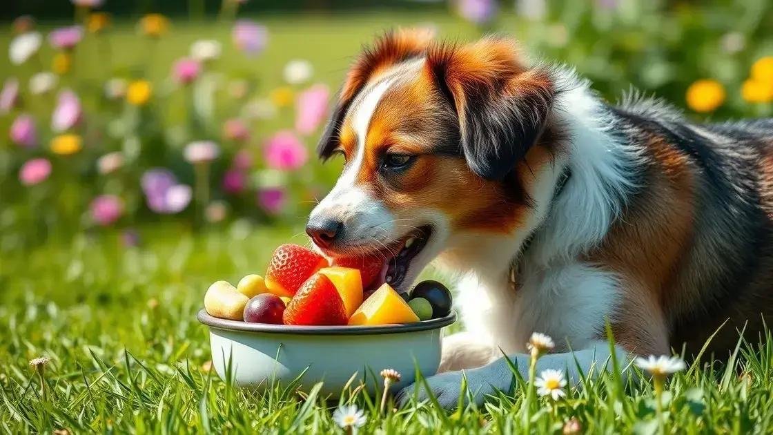 Alimentos saudáveis para cães no verão
