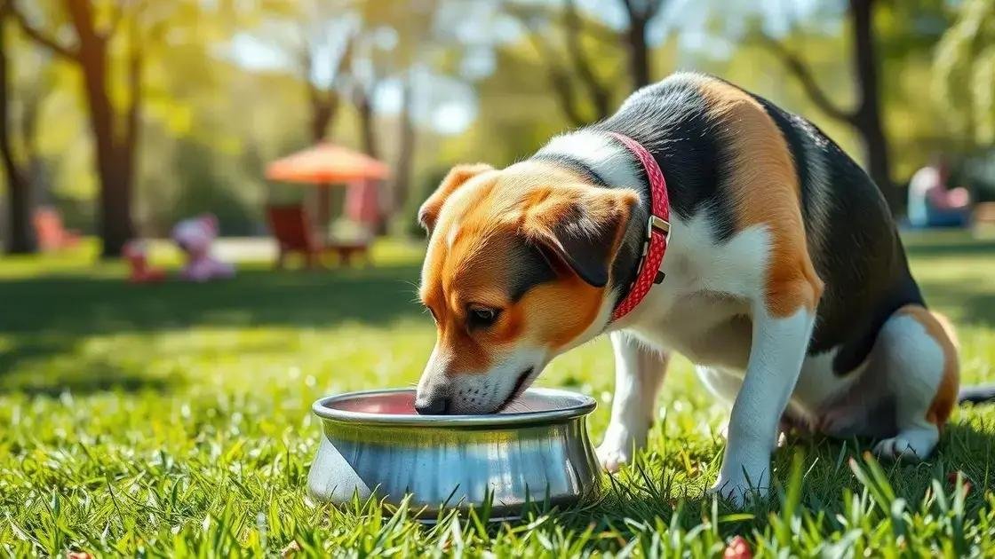 Importância da hidratação para a saúde do seu cão