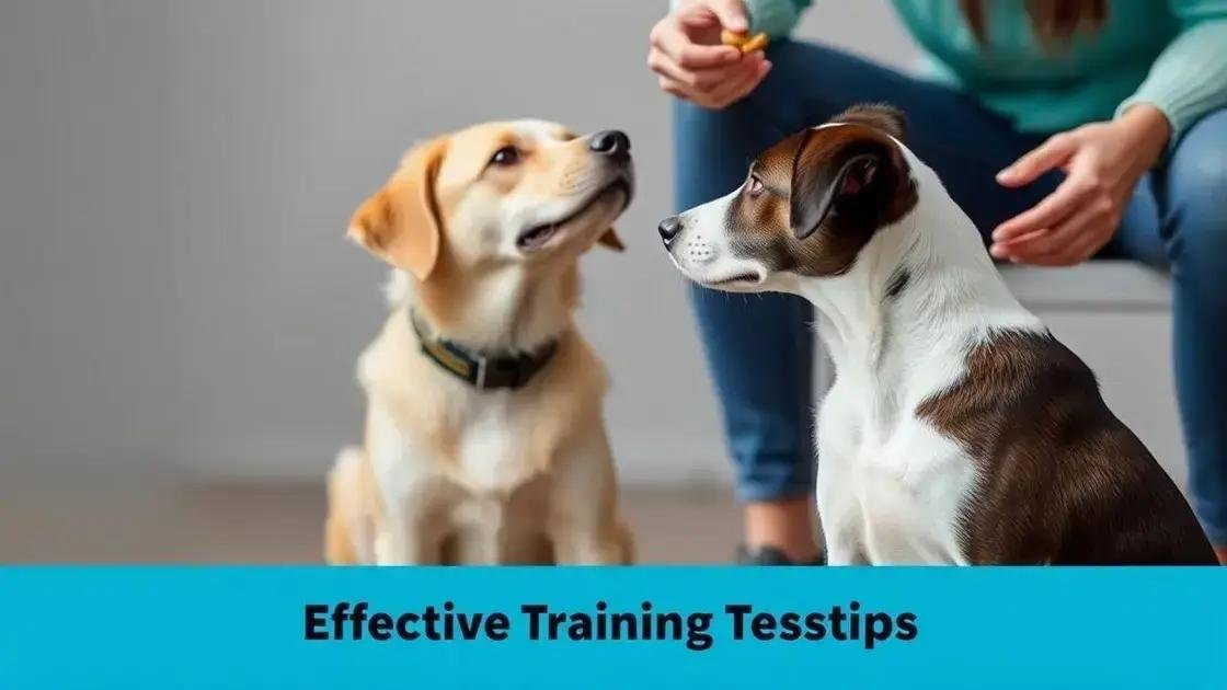 Técnicas eficazes para ensinar truques