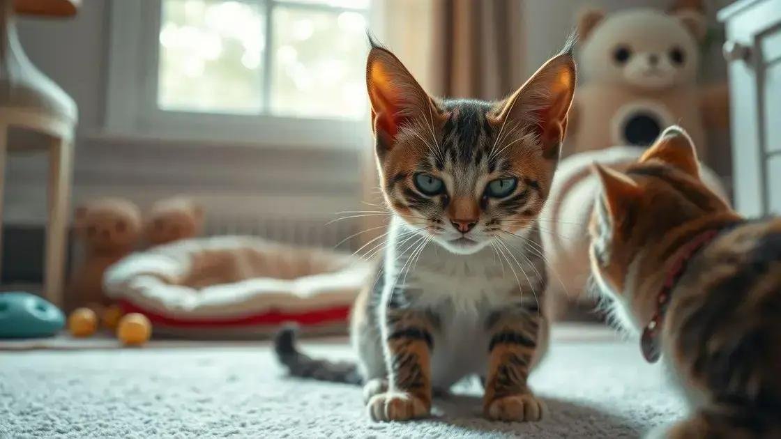 Sinais de estresse em gatos durante a socialização