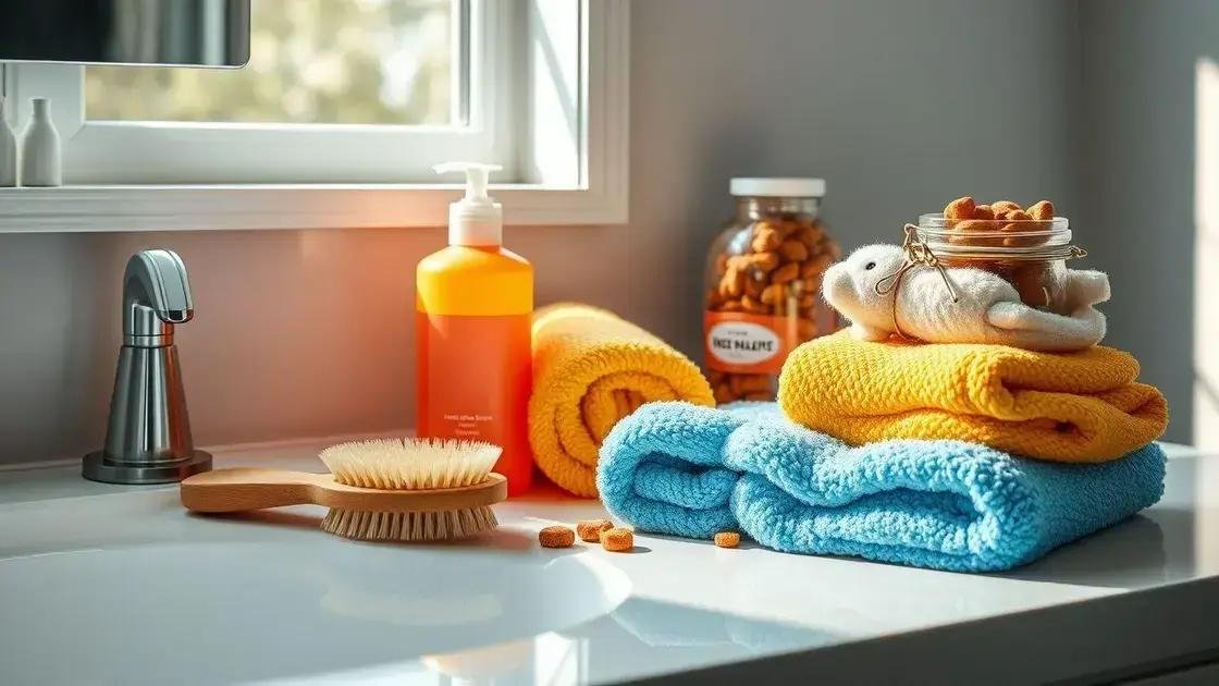 Materiais essenciais para dar banho em um cachorro