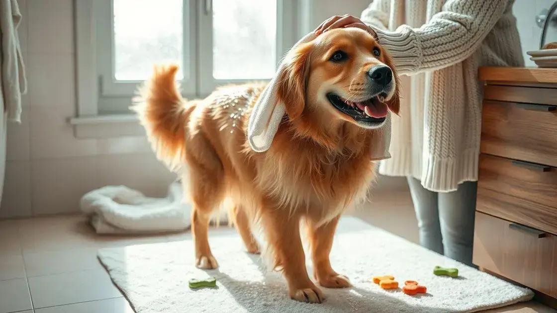 Cuidados pós-banho para o seu cachorro