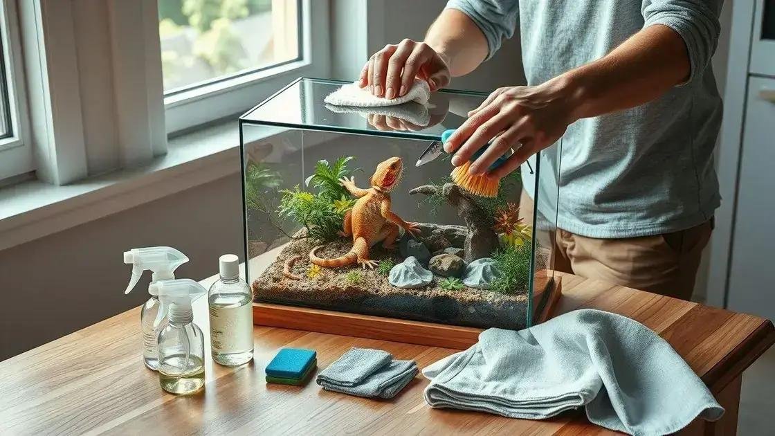 Como limpar o habitat do seu réptil