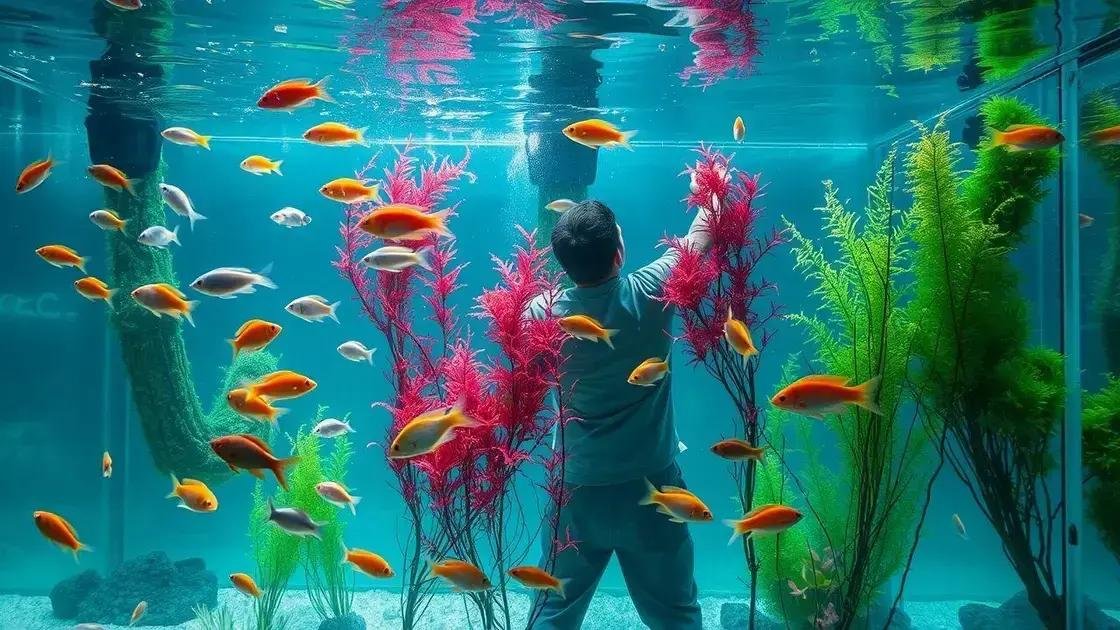Cuidados essenciais na manutenção do aquário