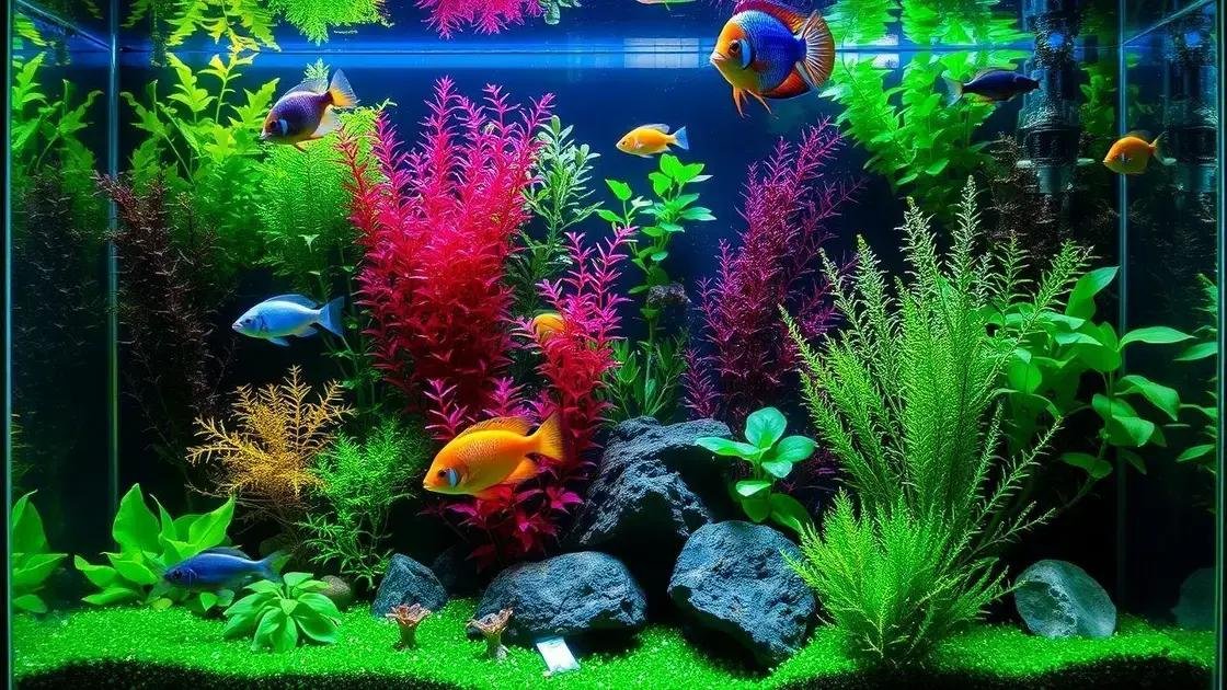 Benefícios de ter um aquário plantado