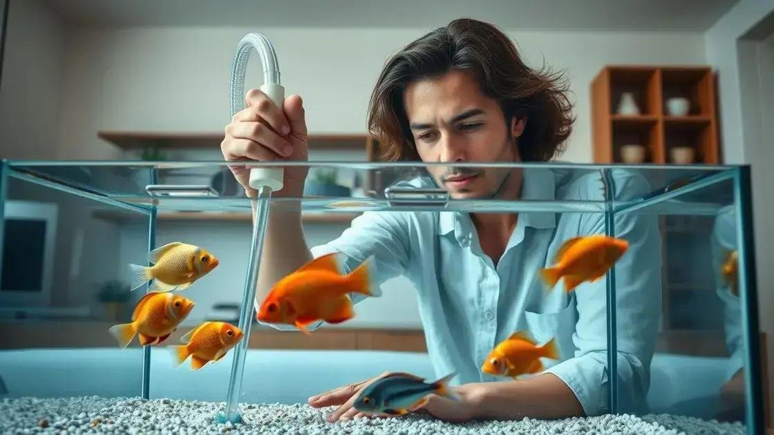 Frequência ideal para limpar o aquário