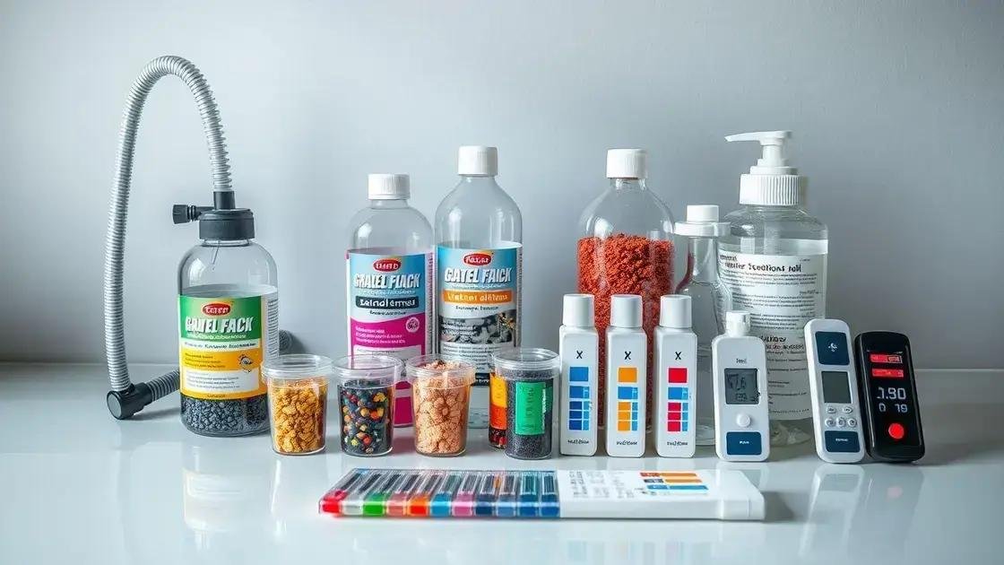 Produtos recomendados para a limpeza do aquário