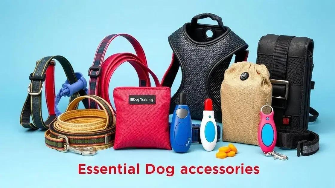 Tipos de acessórios essenciais para cães