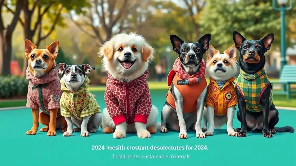 Tendências de moda pet para 2024
