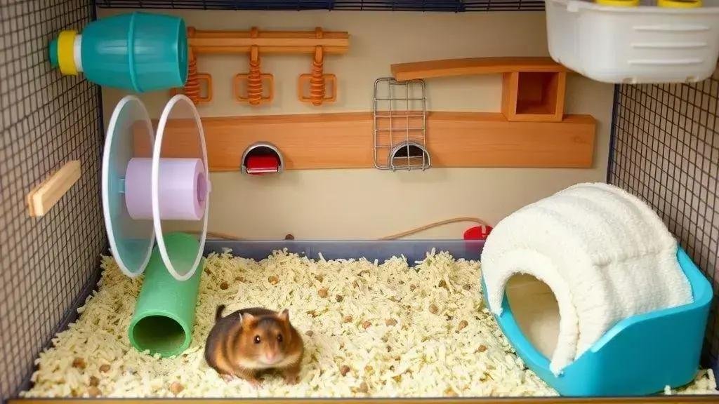 Montando o espaço ideal para o seu hamster