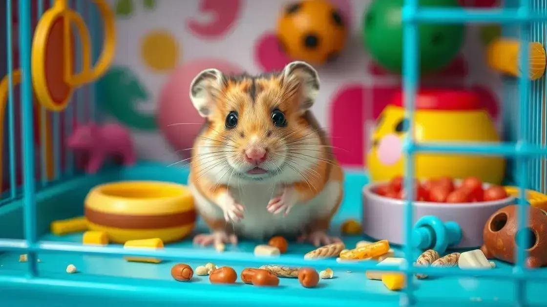 Cuidados diários e higiene do hamster