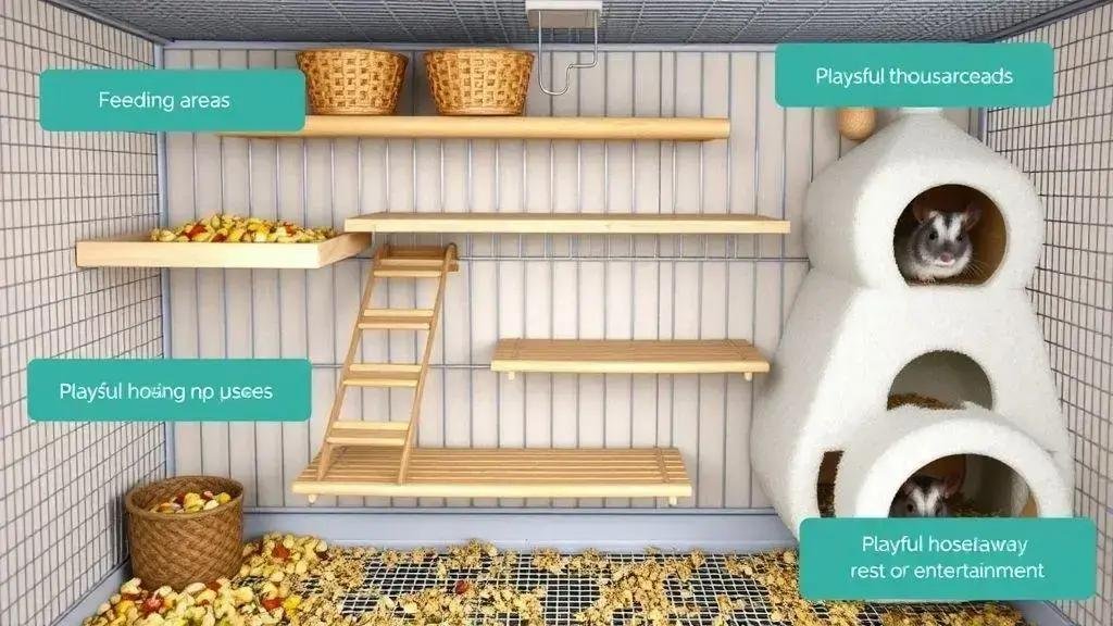 Como organizar os itens dentro da gaiola