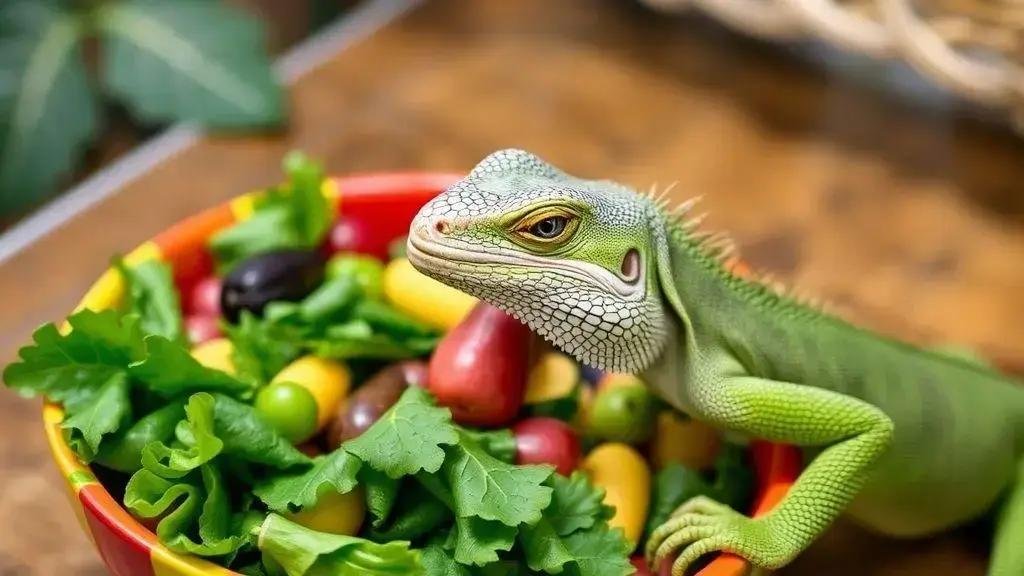 Alimentação correta de iguanas