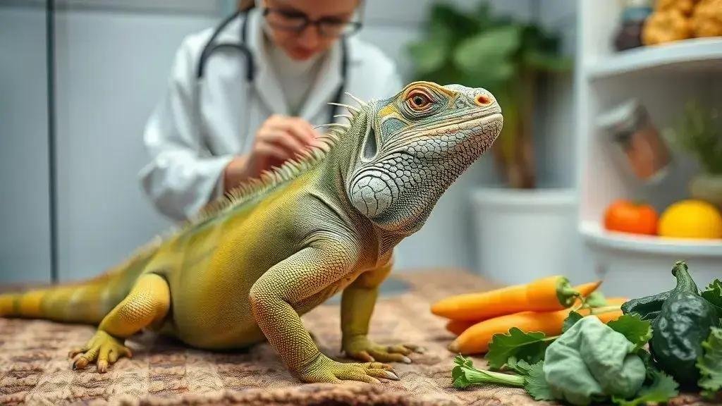 Cuidados com a saúde das iguanas