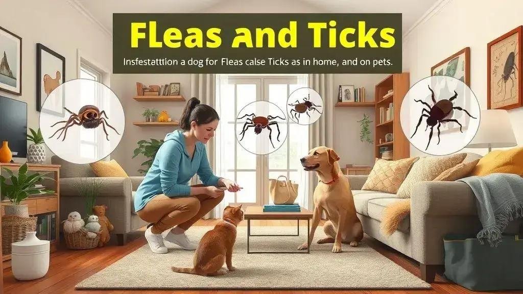 Impactos da infestação de pulgas e carrapatos