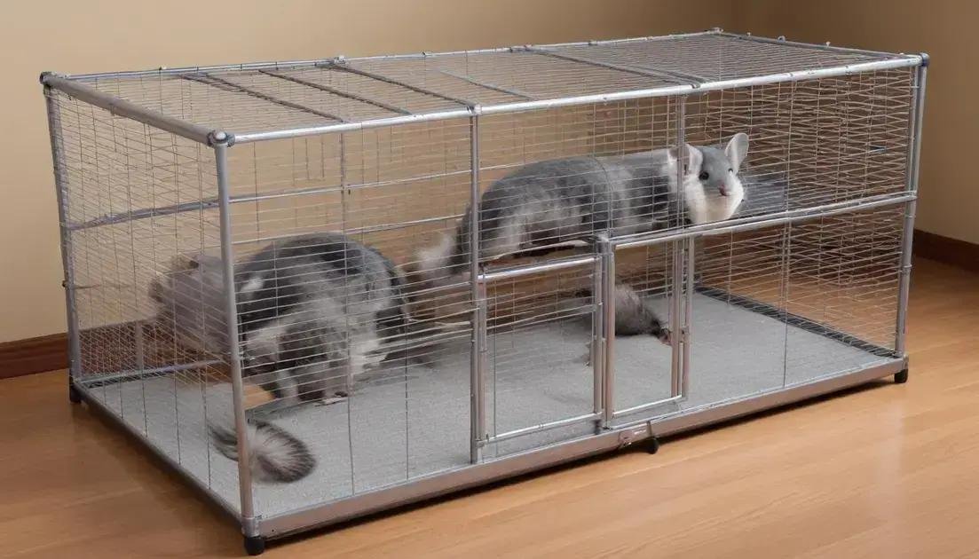 Materiais recomendados para a construção da gaiola