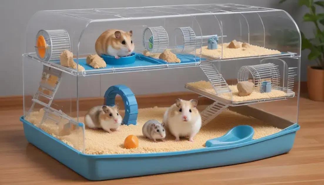 Ambiente ideal para o hamster anão russo