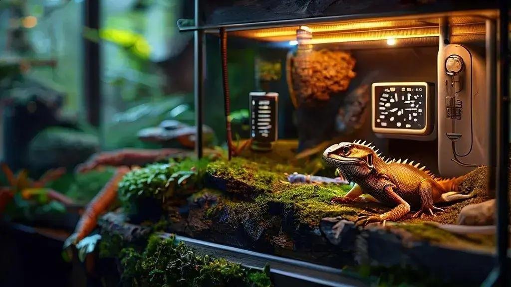 Controle ambiental: temperatura, umidade e iluminação por espécie Controle ambiental: temperatura, umidade e iluminação por espécie